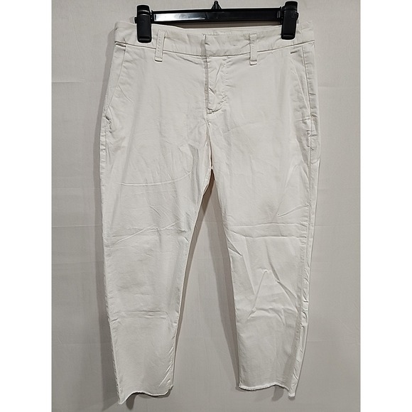 Frank & Eileen Jeans‎ Wicklow Womens Size 4 White 4-Pocket Tattered Bottoms